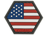 Operator Profile PVC Hex Patch American Flag Series (Color: Full Color)