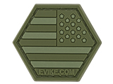 Operator Profile PVC Hex Patch American Flag Series (Color: OD Green / Reverse)