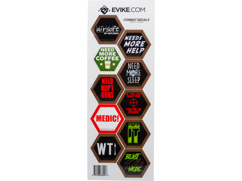 Evike Box Vinyl Decal Box Logo Sticker (Type: American Flag), Evike Stuff,  e-SWAGG -  Airsoft Superstore