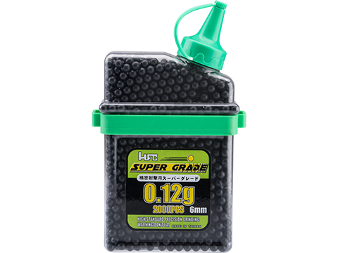 HFC Super Grade 0.12g 6mm BB Bottle (Color: Black / 2000 Rounds)