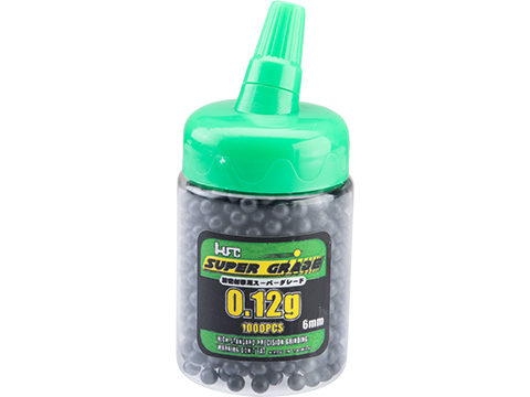 HFC Super Grade 0.12g 6mm BB Bottle (Color: Black / 1000 Rounds)