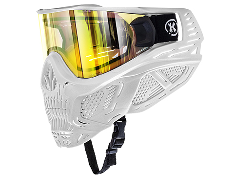 HK Army HSTL Skull Full Face Goggle (Color: Saint / Gold Lens)