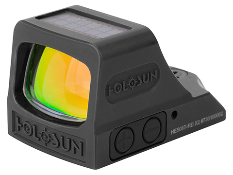 HOLOSUN HE508T RD X2 Solar + Battery Powered Titanium Micro Dot Reflex Sight 