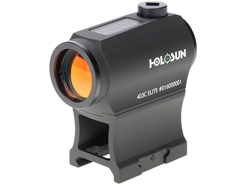 HOLOSUN HE403C Solar Power Compact Green Dot Sight w/ Low & AR Mount