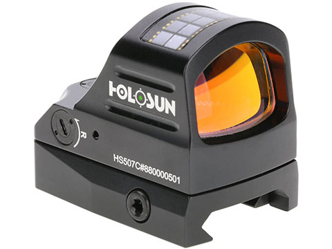 HOLOSUN HE507C Solar + Battery Powered Compact Dot Reflex Sight w/ Circle Dot Reticle