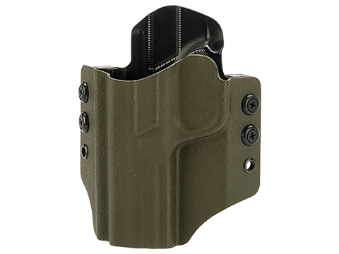 High Speed Gear Inc OWB Kydex Holster for S&W M&P Pistols (Model: M&P Full Size 9mm, .40, .45 and .45 Compact / Left Hand / Olive Drab)