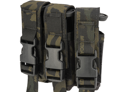 High Speed Gear HSGI Triple Modular Pistol Magazine MOLLE Pouch (Color: Multicam Black)