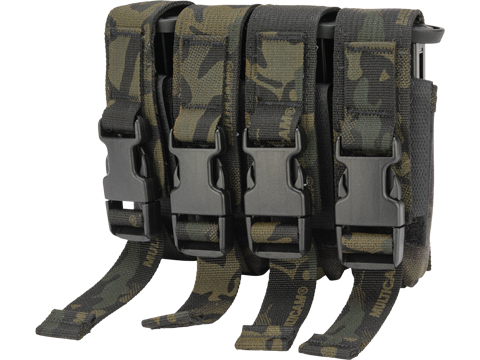 High Speed Gear HSGI Quad Modular Pistol Magazine MOLLE Pouch (Color: Multicam Black)