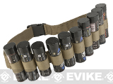Enola Gaye Hang Ten Belt / Bandolier for Airsoft Smoke Grenades (Color: Tan)
