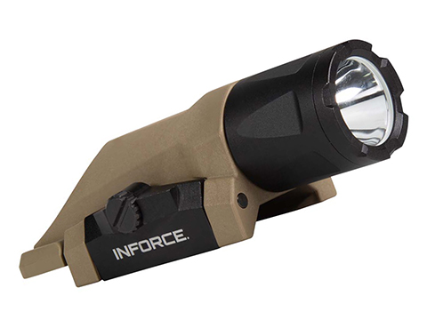 InForce WML Gen 3 Weapon Mounted Multifunction White LED Tactical Light (Color: Flat Dark Earth / 400 Lumen)