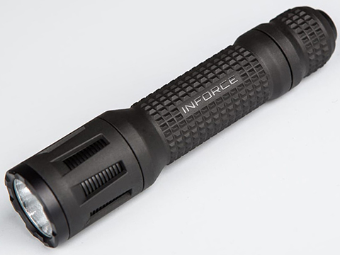 INFORCE TFx 700 Lumen LED Handheld Flashlight (Color: Black / White LED)