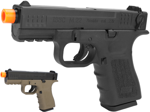 ISSC Licensed M-22 Full Metal Airsoft GBB Gas Blowback Pistol by WE (Color: Desert / CO2 Magazine)