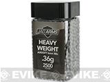 JAG Armament Heavyweight Match Grade 6mm Airsoft BBs (Weight: .36g / 2500 Rounds / Black)