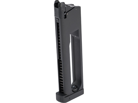 KJW 25 Round Magazine for KJW 1911 Gas Blowback Airsoft Pistols (Color: Black / CO2 / Slim Plate)