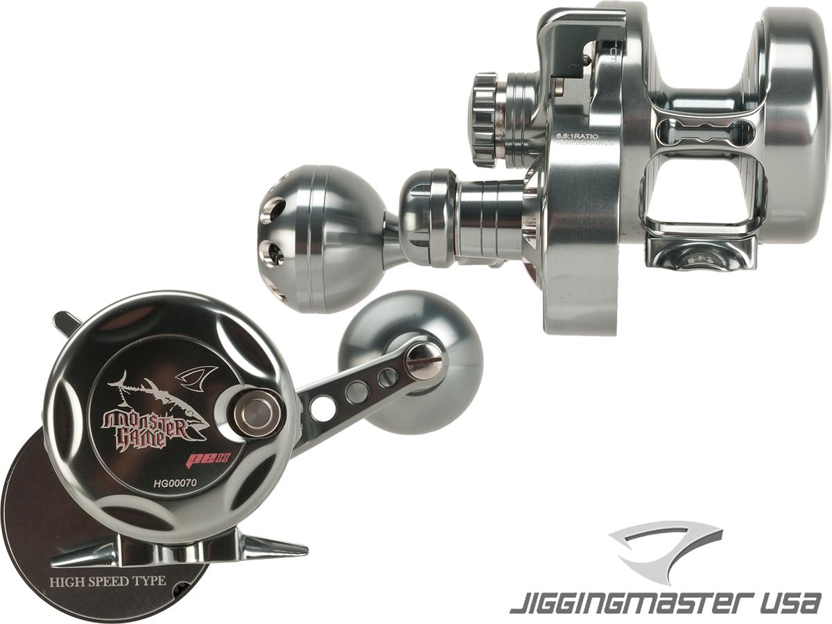 Jigging Master Monster Game High Speed Fishing Reel (Color: Grey / PE6 /  Right Hand)