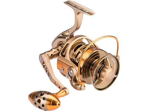 Jigging Master Monster Game Spinning Fishing Reel (Model: 5000H / Yellow  Fin Special Green & Gold)