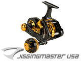 Jigging Master UnderHead Reel (Color: Black-Gold / PE7 / Right