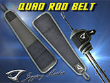 Jigging Master Quad Fishing Rod Retention Belt - Black/Grey