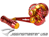 Jigging Master Monster Game High Speed Fishing Reel (Color: Red-Gold / PE3 / Right Hand)