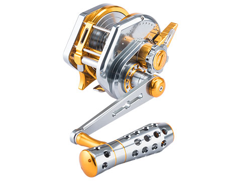 Jigging Master VIP Limited Edition Wiki Violent Slow Lever Wind Fishing  Reel w/ Automatic Line Guide (Model: 5000H / Left Hand / Titanium Gold),  MORE, Fishing, Reels -  Airsoft Superstore