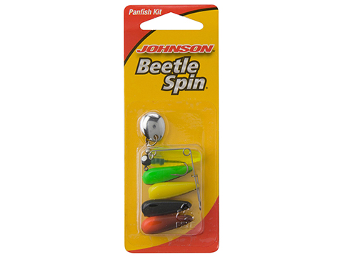 Johnson - Beetle Spin 1/4oz - RED YELLOW SPARKLE / NICKEL - Soft