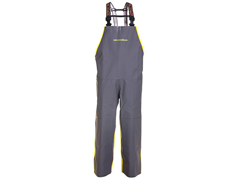 Grundens Hauler Bib Fishing Trousers (Color: Hi-Vis Yellow-Grey / Small)
