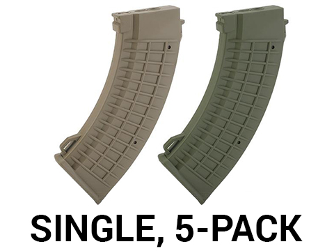 King Arms AK 110 rounds Thermal Style Mid-Cap Magazine (Color: Dark Earth / One Magazine)