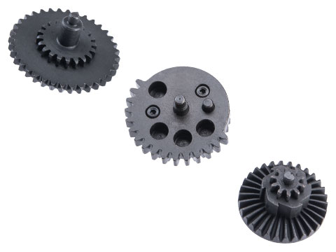 King Arms HQA Steel Flat Gear Set for Version 2/3 Airsoft AEG Gearboxes (Model: 16:1 High Speed)