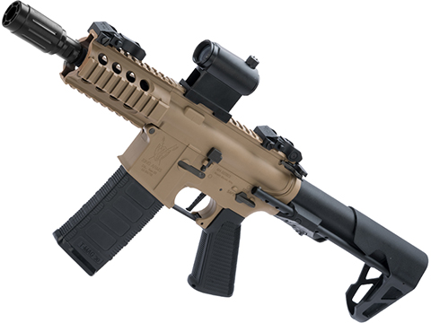 King Arms M4 PDW SBR Airsoft AEG Rifle (Color: Desert Earth