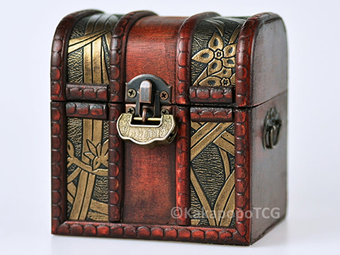 KakapopoTCG The Elven Chest Lockable Playing Card & Dice Box 