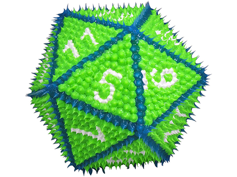 KESS Giant Drop Dot D20 Die (Color: Jungle Pool)