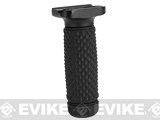 G&P CNC Aluminum Tactical Keymod Vertical Grip (Pattern: Golf Ball Pattern / Long / Black)
