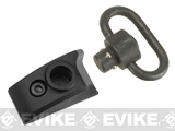 G&P CNC Aluminum Keymod Thumb Stop w/ QD Sling Swivel (Color: Black / Right Hand)