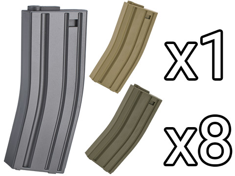 MAG 130rd Midcap Magazine for M4 / M16 Series Airsoft AEG Rifles  (Color: Grey / One)