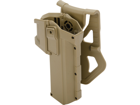 Phantom Gear Tactical Hard Shell Level 2 Retention Holster for Glock G17 (Color: Tan - Paddle)