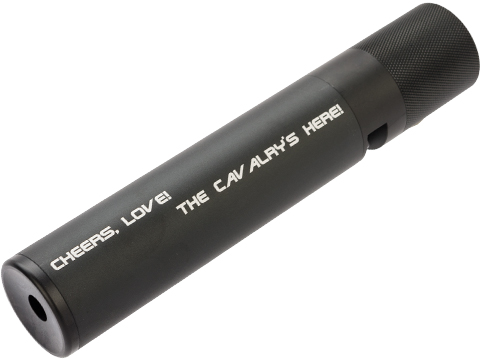 King Arms Eagle Force 195mm x 37mm QD Mock Silencer Tracer Unit (Color: Black / Cheers, Love!)