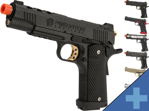 Predator Tactical Iron Shrike Gas Blowback 1911 Pistol by King Arms 