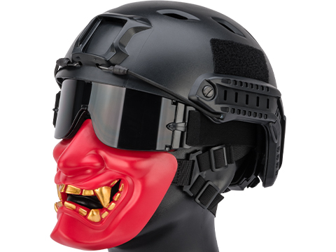 Matrix Oni Half Mask (Color: Red)