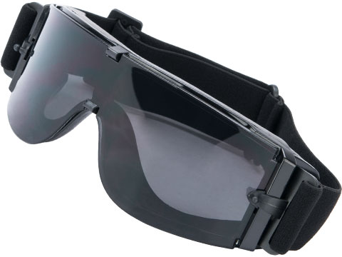 Zan Headgear Adult Crossfire Folding Goggles Black BCR003