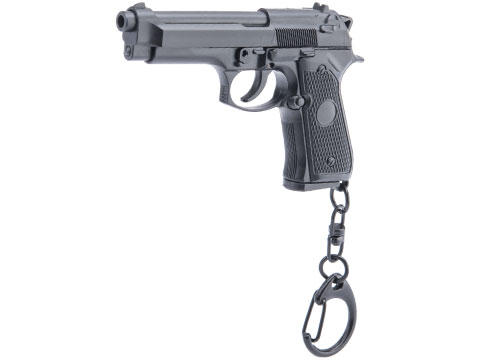 Matrix Dummy Pistol Keychain Charm (Model: M92 / Black)