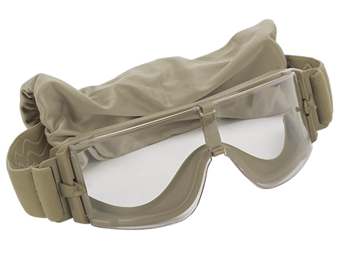 GX-1000 Anti-Fog Safety Shooting Goggle System w/ CD Kane Strap (Lens: Clear / Tan Frame)