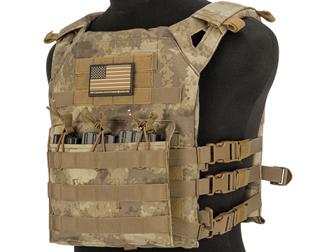 Matrix Level-1 Plate Carrier with Integrated Magazine Pouches (Color: Arid)