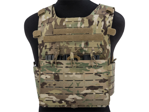 Matrix Hypalon Extreme Laser Cut MOLLE Tactical Plate Carrier Vest (Color: Multicam)