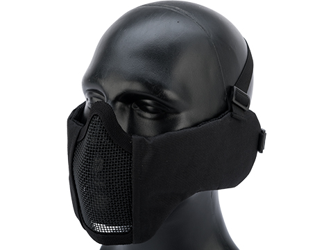 Matrix Battlefield Elite Mesh Mask w/ Integrated Ear Protection (Color: Black)