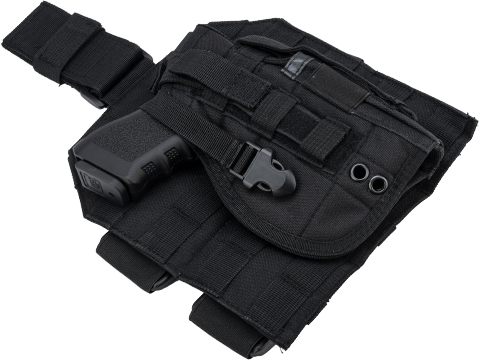 Matrix Tactical Dropleg MOLLE Panel w/ Universal MOLLE Holster (Color ...