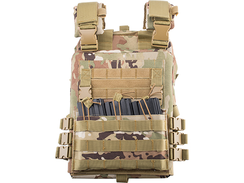 Matrix Adaptive Plate Carrier Vest w/ QD Assault Panel & Pack (Color: camo)