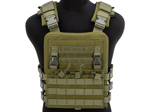 Matrix Adaptive Plate Carrier Vest w/ QD Assault Panel & Pack (Color: Ranger Green)