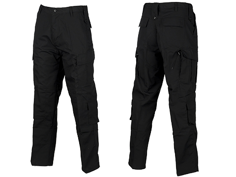 ACU Type Ripstop BDU Pants (Color: Black / Large)