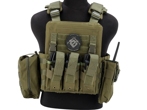 Matrix Adaptive Plate Carrier Vest w/ Cummerbund & Pouches (Color: OD Green)