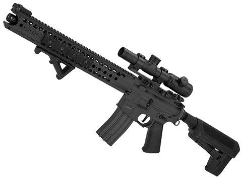 Krytac War Sport Licensed LVOA-C M4 Carbine Airsoft AEG Rifle (Model: Black)